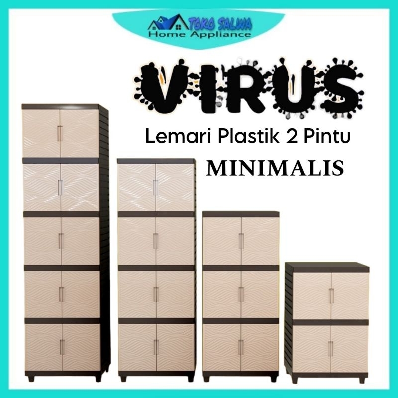 Jual Kingdom Virus Lemari Pakaian Lemari Plastik Minimalis Full Crem