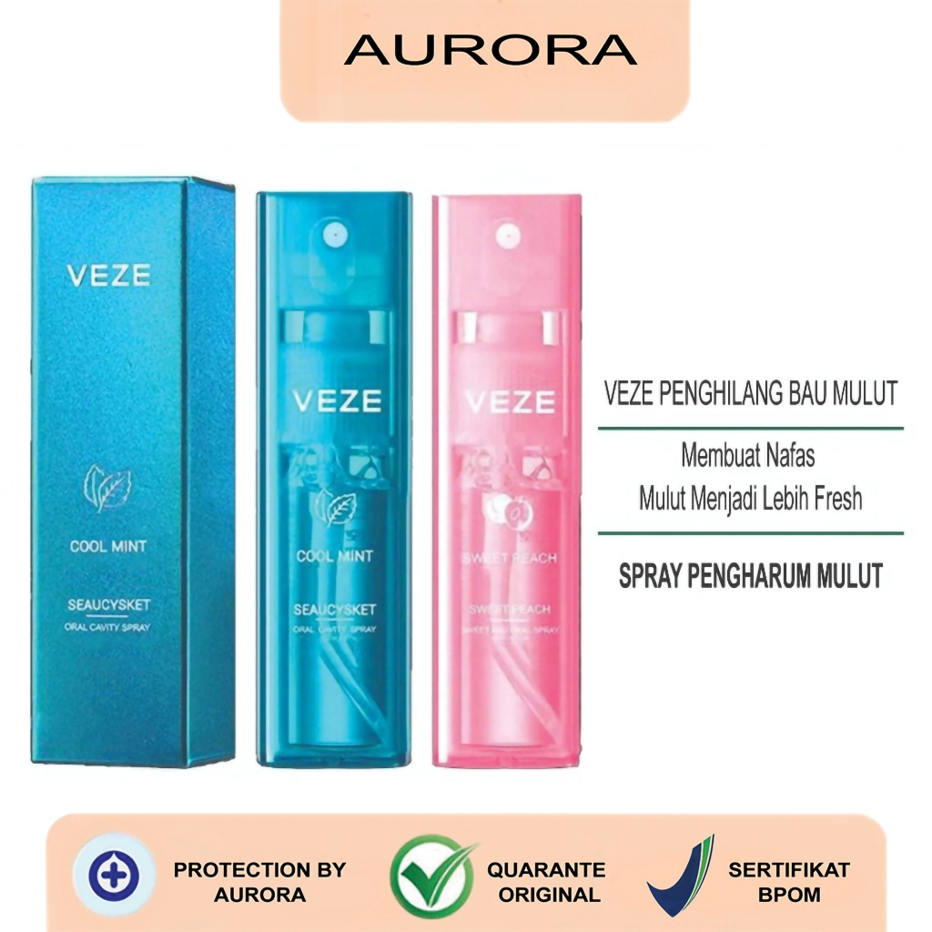 Jual Bpom Veze Penghilang Bau Pengharum Parfum Mulut Mouth Spray