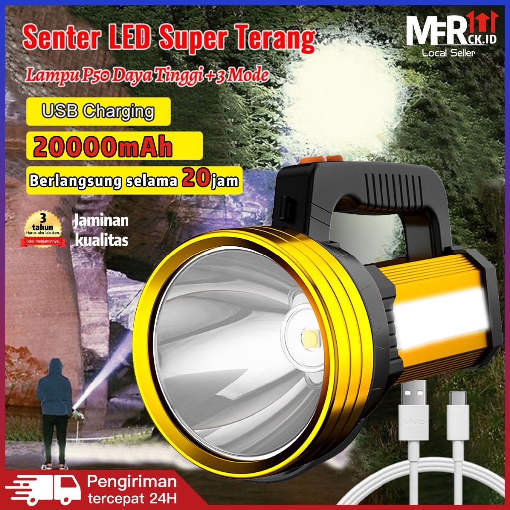 Jual Senter Commander Multifungsi W Power Super Terang Jarak Jauh