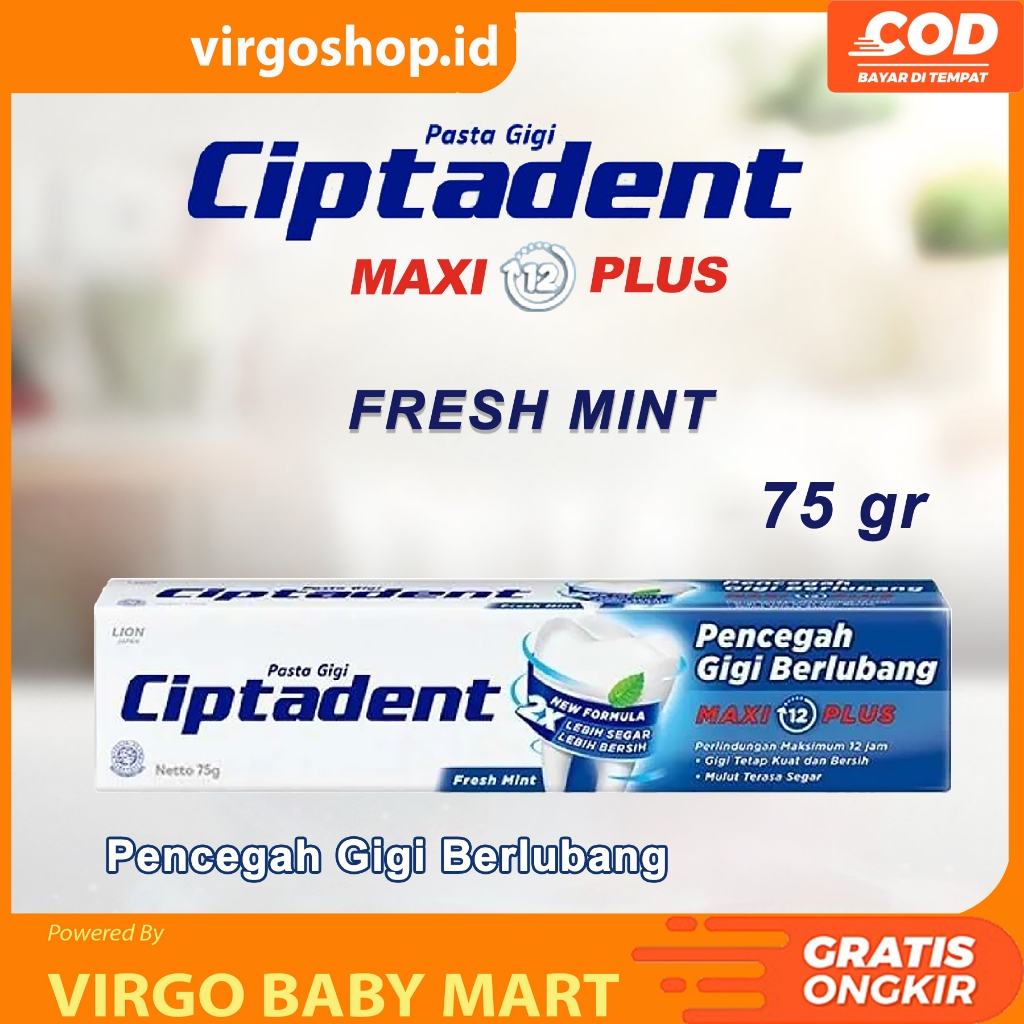 Jual Toothpaste Ciptadent Pasta Gigi Maxi Plus Fresh Mint G