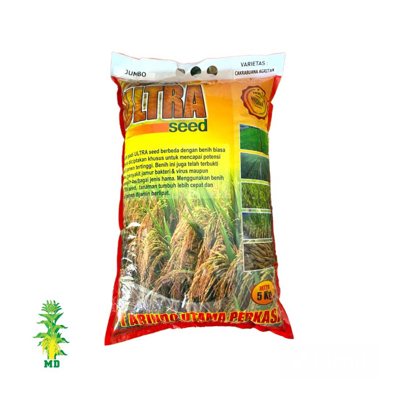 Jual Benih Padi Unggul Cakrabuana Agritan Jumbo Ultra Seed Kemasan Kg