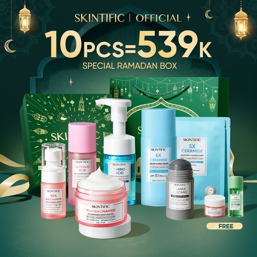 Jual Parcel Lebaran Skintific Paket Pcs Set Moisturizer Sunscreen