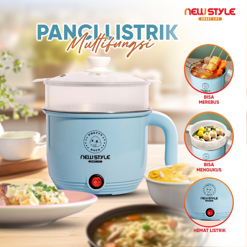 Jual Newstyle Panci Listrik Multifungsi Y05 Panci Listrik Bebek Free