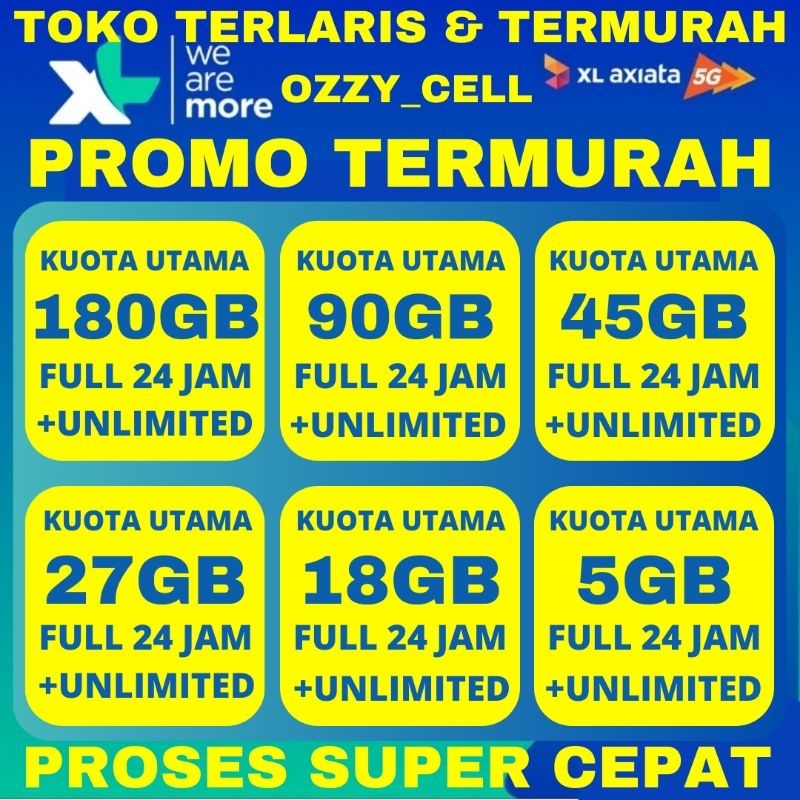 Jual Murah Banget Voucher Paket Data Xl Xtra Combo Flex Unlimited Turbo