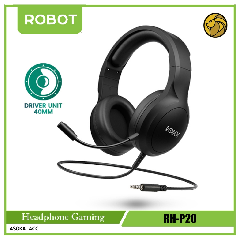 Jual Robot Headphone Gaming Rh P Driver Speaker Mm Wired Headset