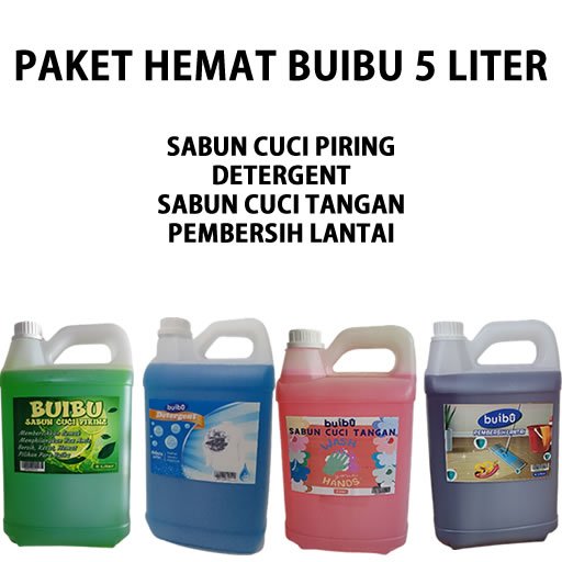 Jual Buibu Paket Hemat Liter Sabun Cuci Piring Detergent Sabun