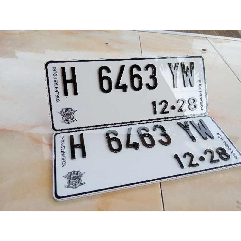 Jual Plat Nomor Akrilik Timbul Baut Tanam Plat Motor Custom Shopee