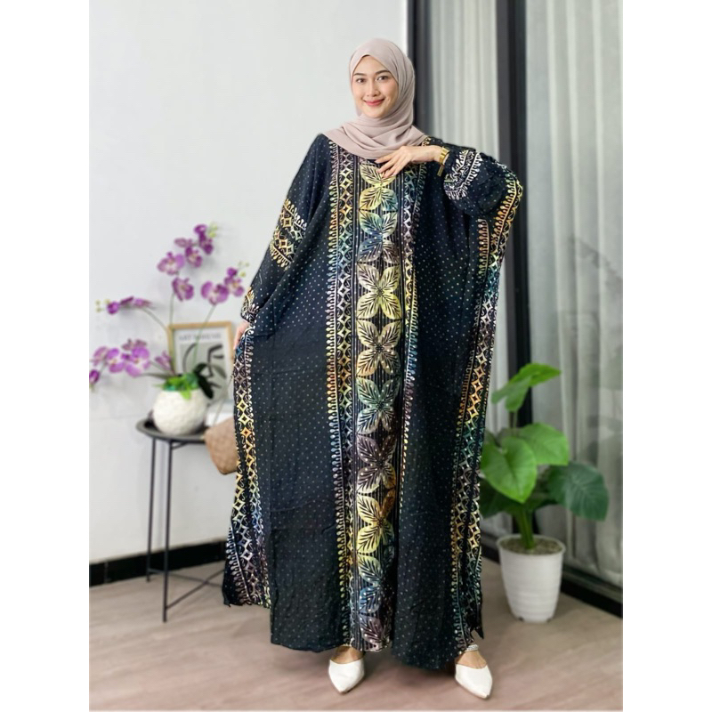 Jual Terbaru Gamis Kaftan Pamela Bahan Rayon Grade Adem Halus Busui