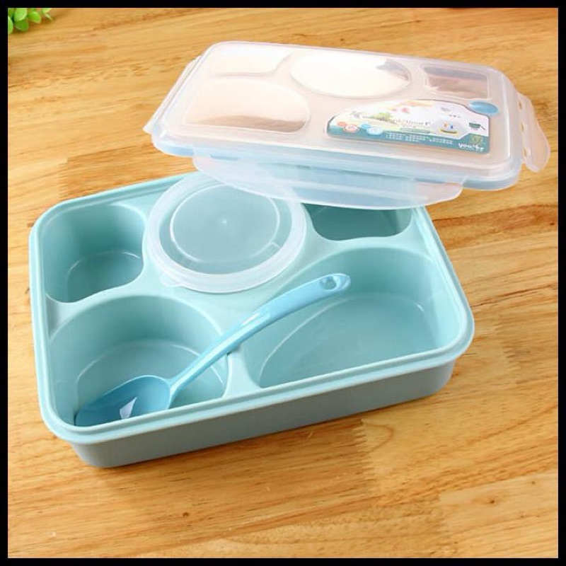 Jual Lunch Box Sekat Kotak Bekal Ml Anti Tumpah Kotak Makan