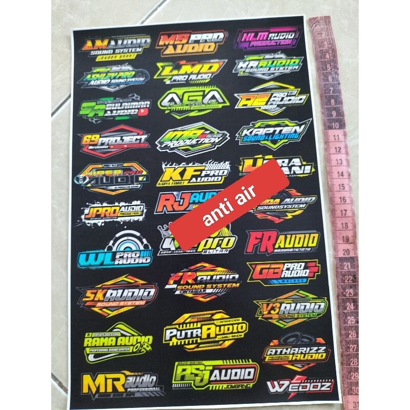 Jual Stiker Sound System Stiker Audio Stiker Sound System Audio