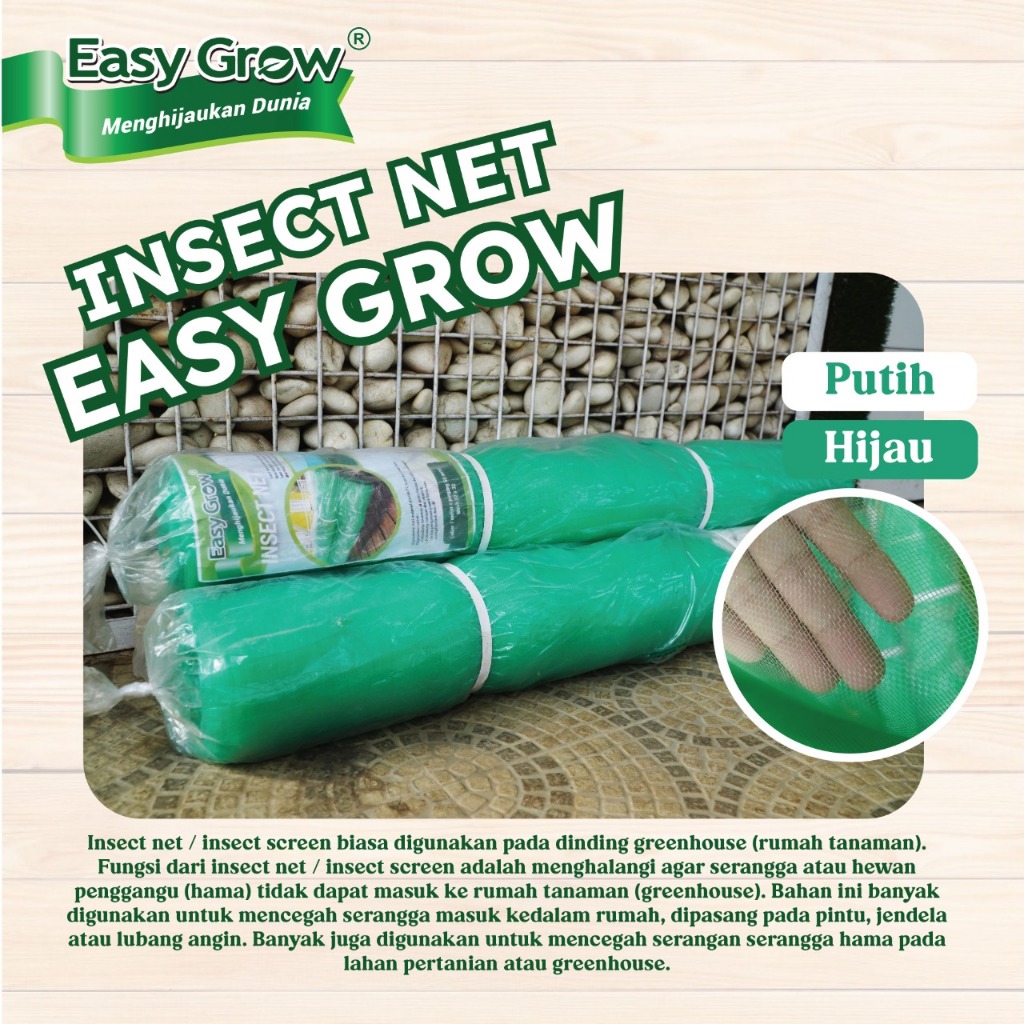 Jual Easy Grow Insect Net Putih Eceran Meteran Lebar 3 Meter Shopee