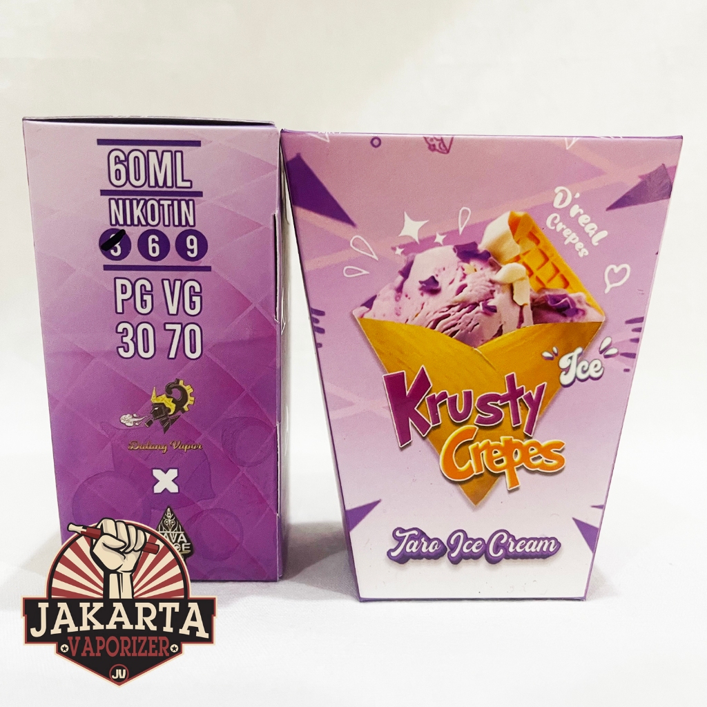 Jual KRUSTY CREPES V6 TARO ICE CREAM 60ML 3MG 6MG 9MG BY JAVA JUICE