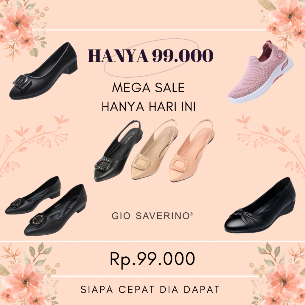 Jual Gio Saverino Sepatu Wanita Flat Koleksi Mega Sale Shopee Indonesia