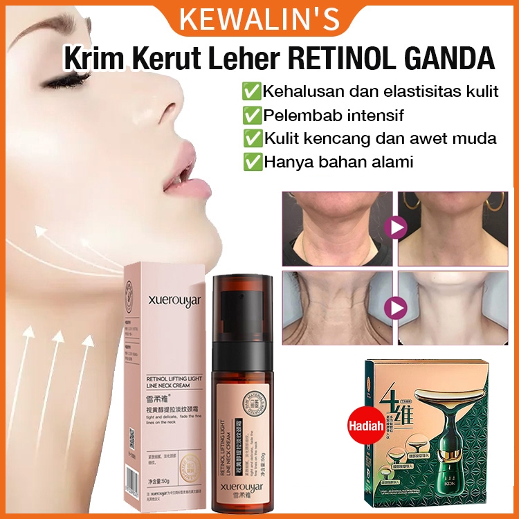 Jual Alat Pijat Gratis Krim Leher Retinol Ganda Anti Kerut