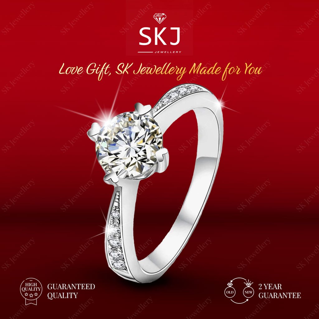 Jual SK Jewellery Garansi 2 Tahun Cincin Perhiasan Wanita Ring