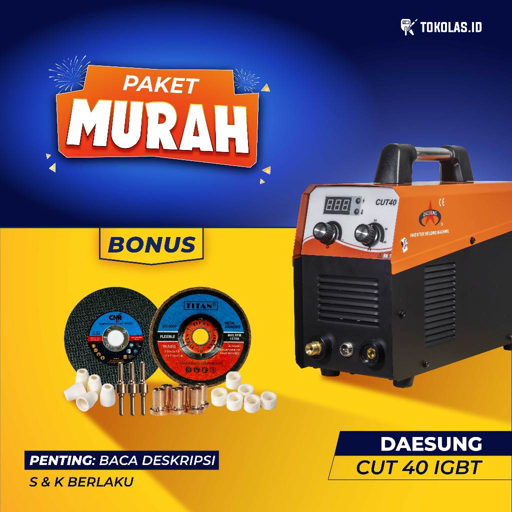 Jual Mesin Travo Trafo Potong Plasma Cutting Inverter Daesung Cut