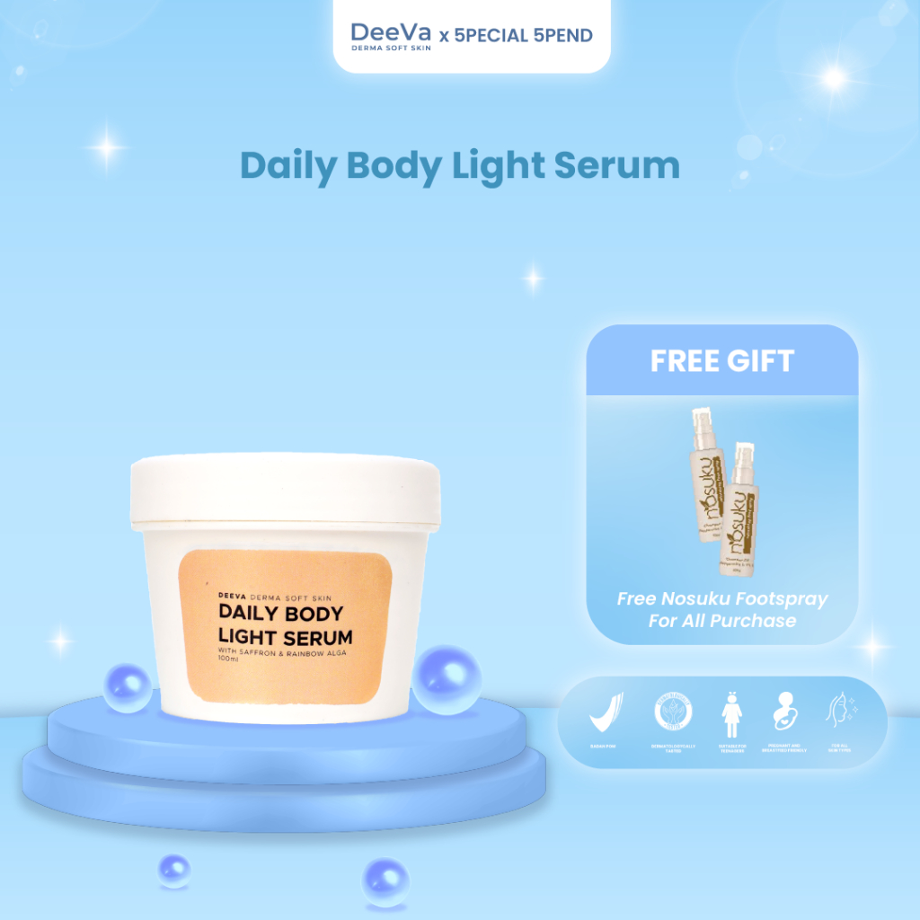 Jual DeeVa Derma Soft Skin Daily Light Body Serum Melembapkan Dan