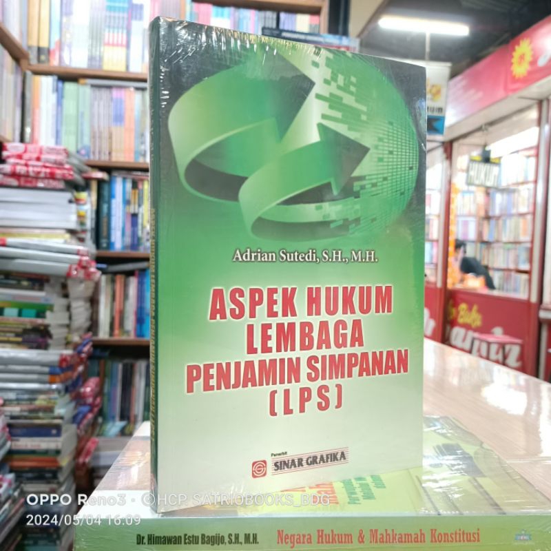 Jual ASPEK HUKUM LEMBAGA PENJAMINAN SIMPANAN LPS ADRIAN SUTEDI S H