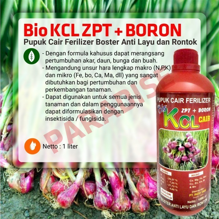 Jual Pupuk Cair Bio Kcl Prima Pupuk Cair Zpt Boron Ferilizer Boster