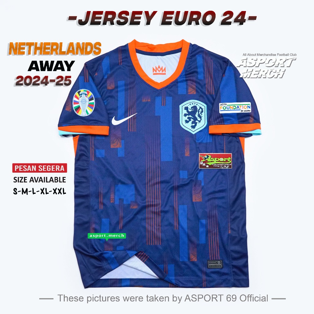 Jual Jersey Bola Belanda Away Euro Jersey Netherlands Away