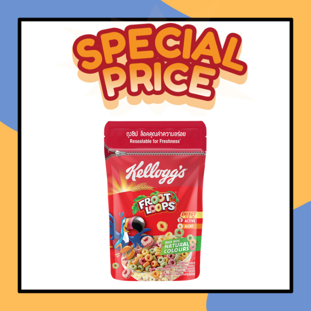 Jual Kelloggs Froot Loops Cereal Pouch G Sereal Sarapan Gandum Jagung