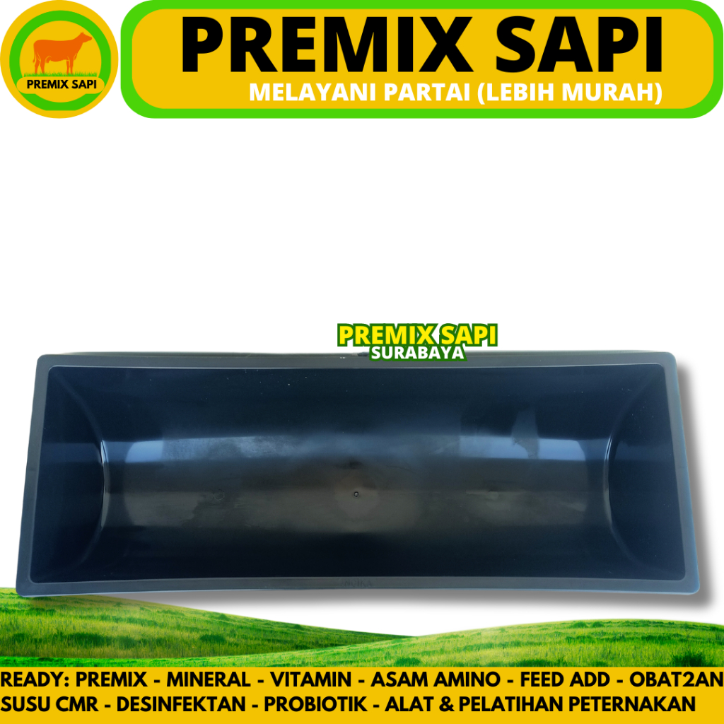 Jual TEMPAT PAKAN KAMBING PLASTIK 1 PCS Tempat Makan Kambing Wadah