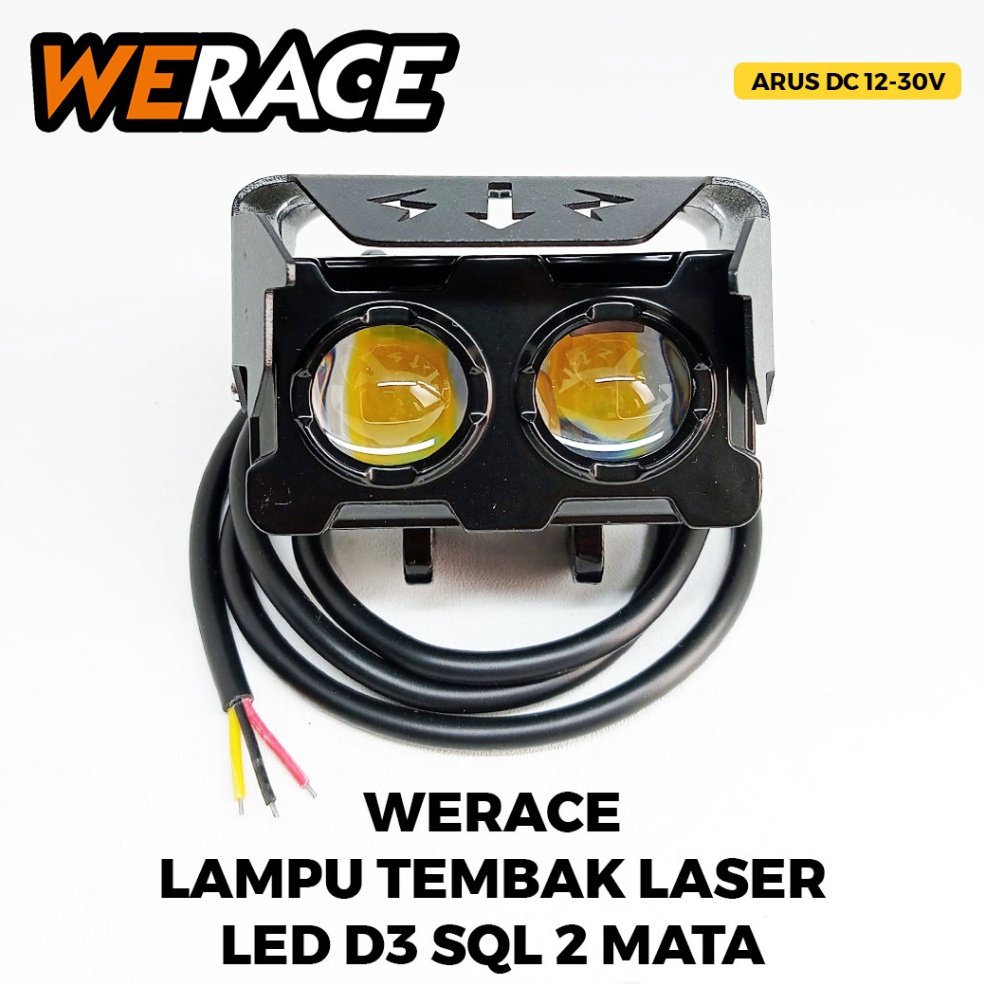 Jual Werace Lampu Tembak Laser Led D Sql Mata Putih Kuning Putih