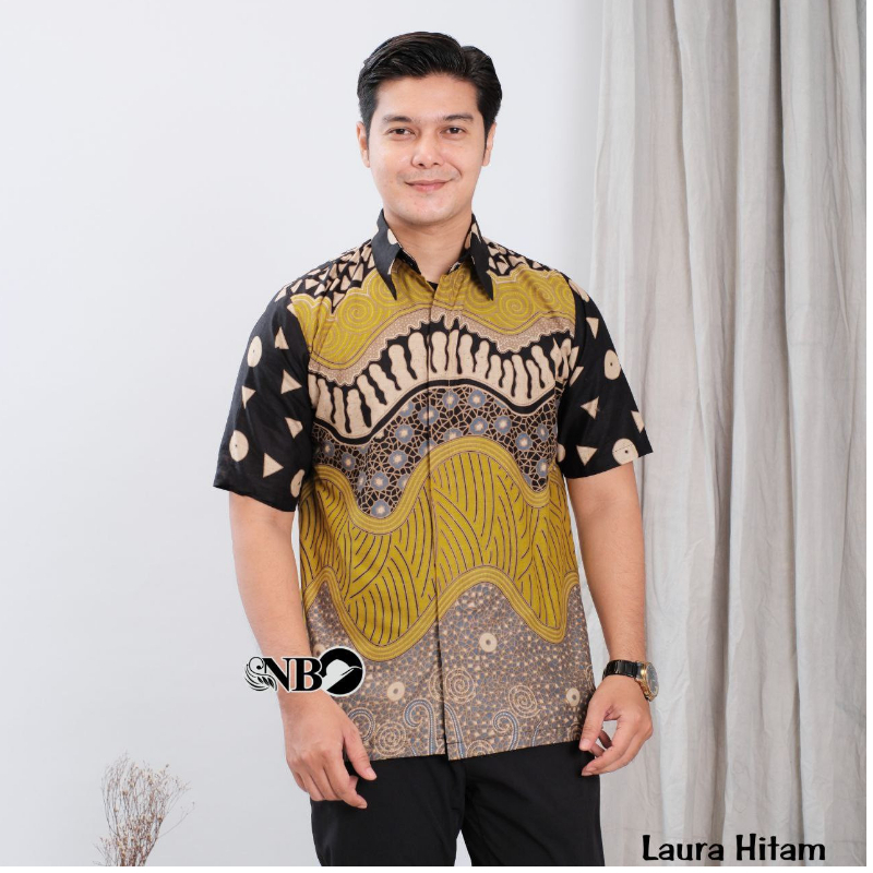 Jual Baju Batik Pria Jumbo Lengan Pendek Atasan Hem Pria Motif Batik