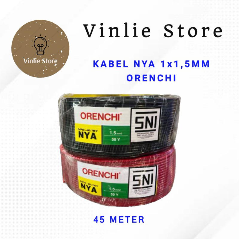 Jual Kabel Listrik Kawat Nya Orenchi Mm Yard Merah Kabel