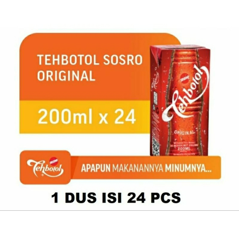 Jual Teh Botol Sosro Kotak 200 Ml 1 Dus Isi 24 Shopee Indonesia