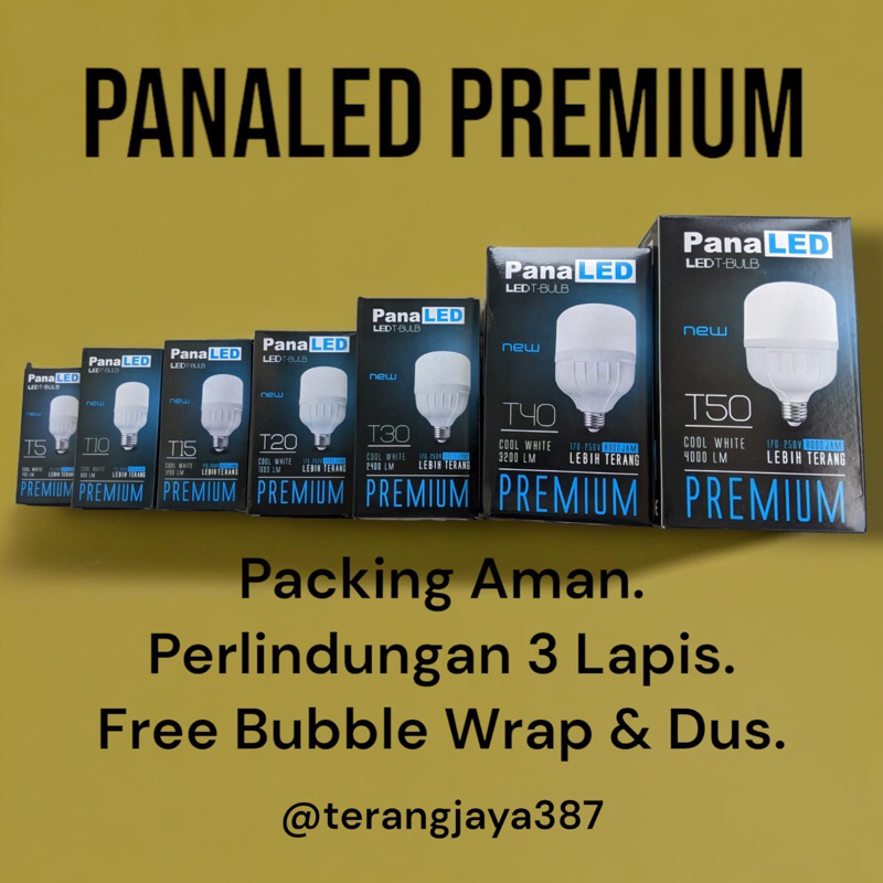 Jual Panaled Premium Lampu Led Bulb Putih 5W 10W 15W 20W 30W