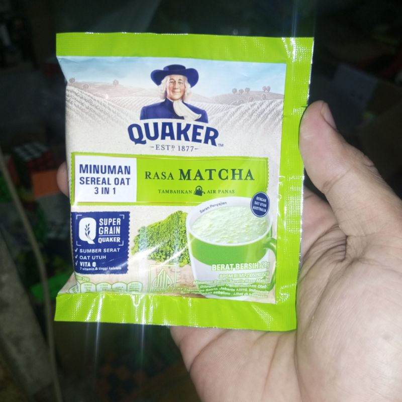 Jual Quaker Oat Rasa Matcha 28gr Minuman Sereal Oat Super Grain Quaker