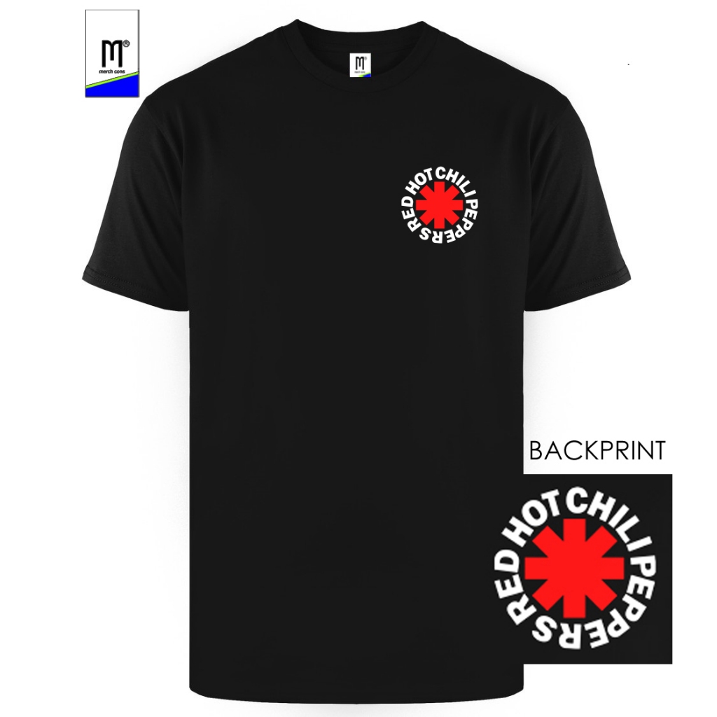 Jual Kaos Musik Band Built Up Red Hot Chili Peppers RHCP Small Logo Shopee Indonesia