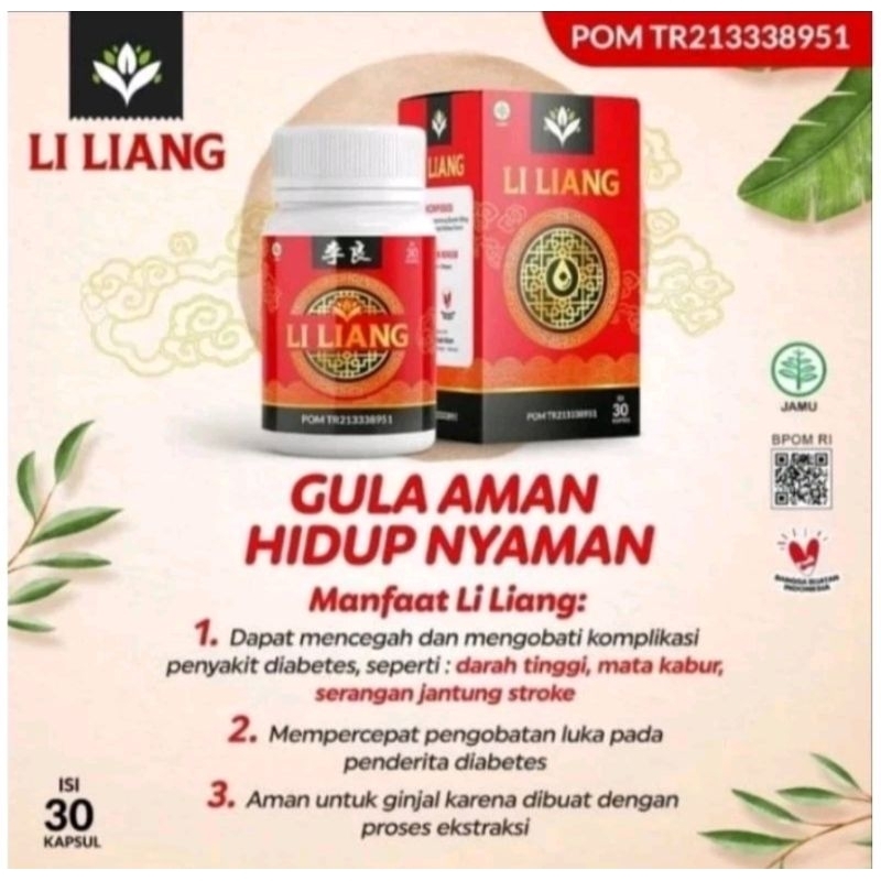 Jual Li Liang Original Liliang Obat Diabetes Kencing Manis Asli BPOM