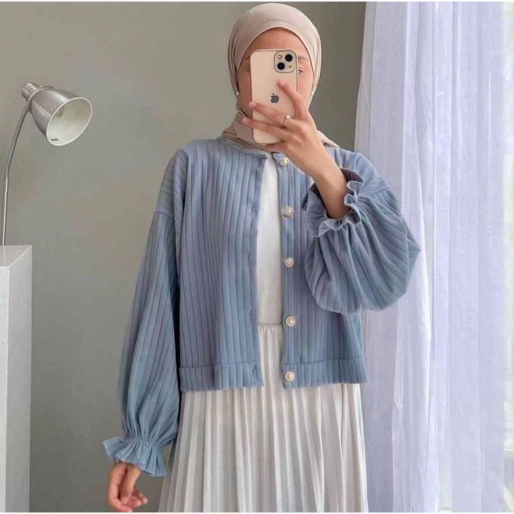 Jual Lova Vintage Cardi Cardy Cardygan Cardigan Wanita Muslimah