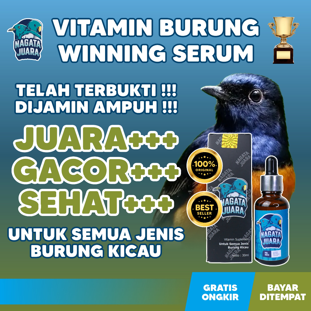 Jual Nagata Juara Vitamin Semua Burung Kicau Gacor Meningkatkan