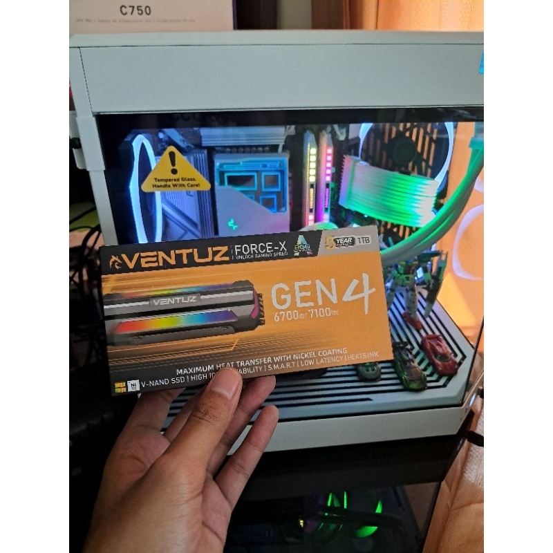 Jual VENTUZ FORCE X RGB 1TB M 2 2280 NVMe PCIe Gen4 SSD Shopee Indonesia