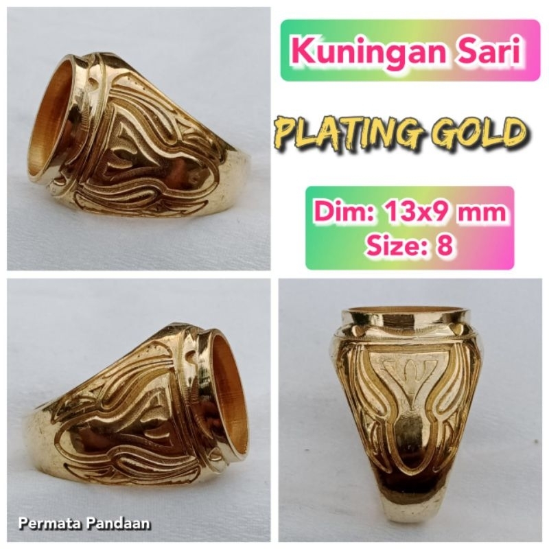 Jual Cincin Emban Batu Akik Dan Permata Kuningan Sari Shopee Indonesia