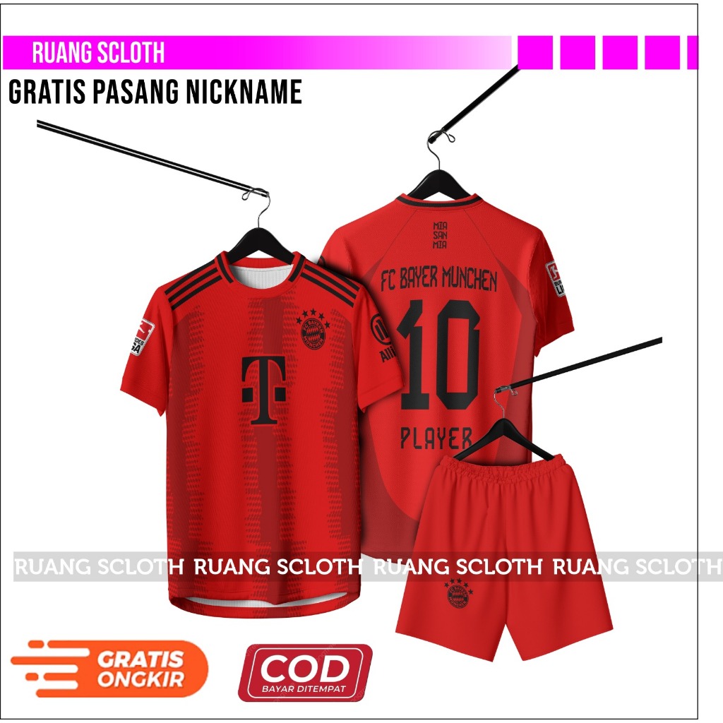 Jual Jersey Bayern Munchen Terbaru 2024 2025 Terbaru Gratis Pasang Nama