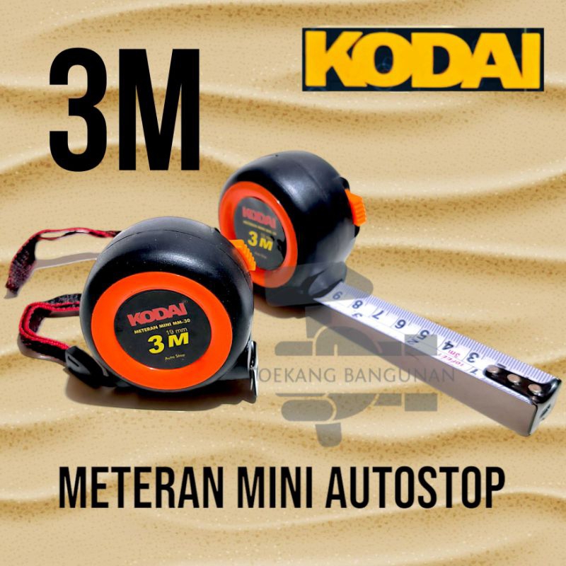 Jual 3M Kodai Meteran Mini Autostop Meteran Rol Kodai 3 Meter