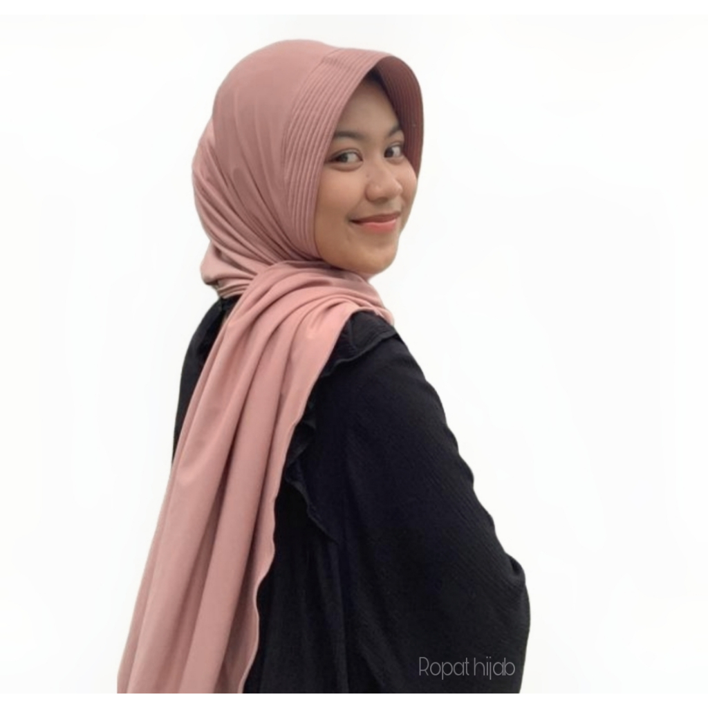 Jual 𝗥𝗼𝗽𝗮𝘁 Hijab Instan Pashmina Pad Jersey Balleryna 175 cm x 65 cm