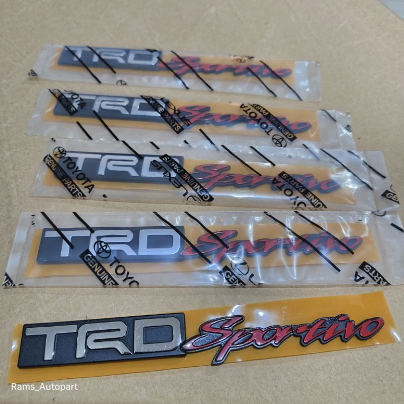 Jual Logo Emblem Tulisan TRD Sportivo Original Shopee Indonesia