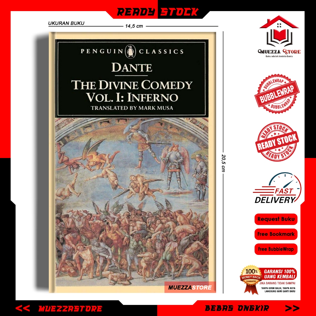 Jual Dante The Divine Comedy Volume Inferno Mark Musa English