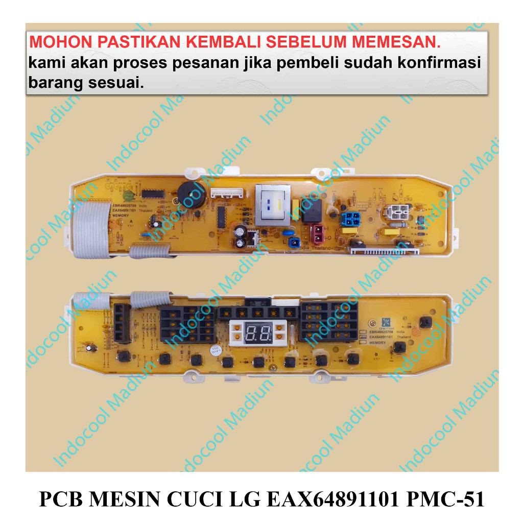 Jual MODUL MESIN CUCI PANEL PCB MESIN CUCI LG EAX64891101 PMC 51