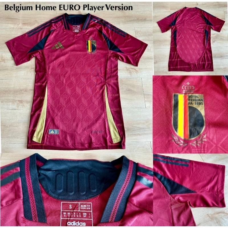 Jual JERSEY BOLA BELGIA HOME PLAYER ISSUE NEW EURO 2024 2025 TOP