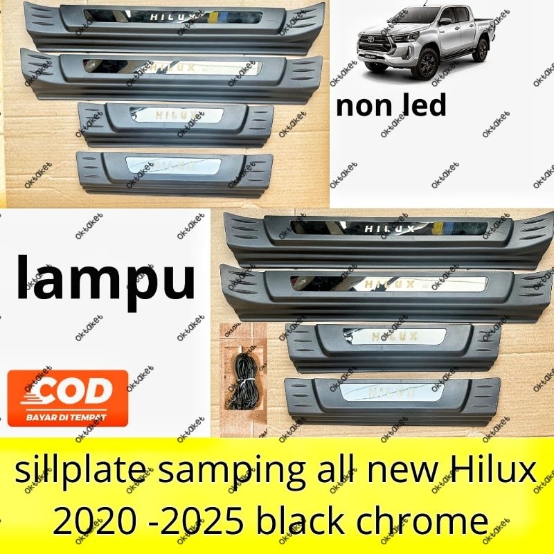 Jual Sillplate Samping All New Hilux Activo Black Chrome