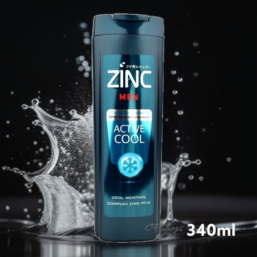 Jual ZINC MEN Shampoo Active Cool Botol 340ml Shopee Indonesia