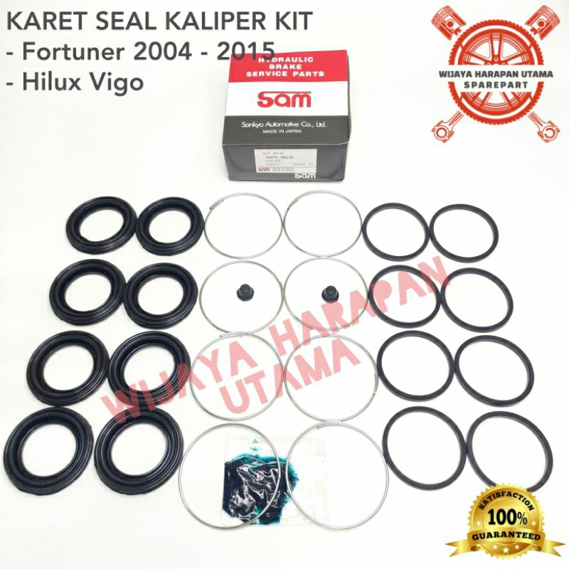 Jual Caliper Kaliper Kit Karet Seal Rem Cakram Fortuner Hilux Vigo