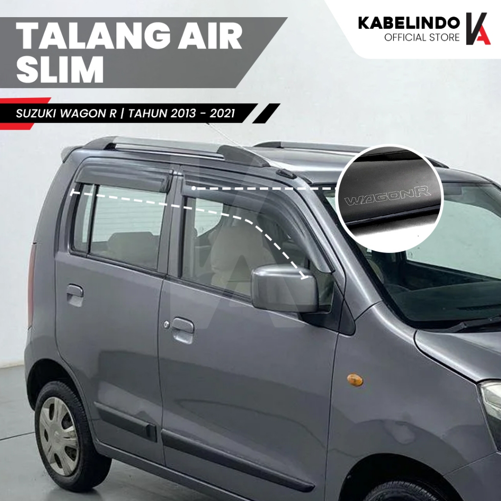 Jual Talang Air Pintu Mobil Suzuki Wagon R 2013 2021 Model Slim 4