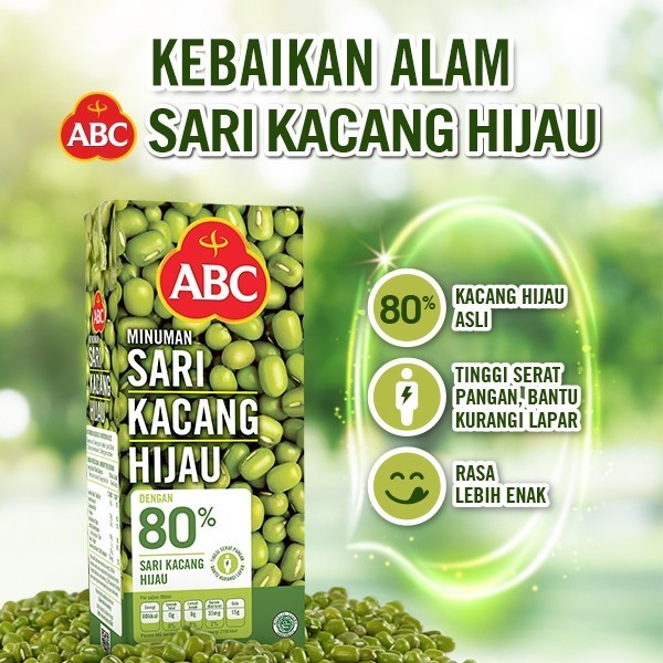 Jual MINUMAN SARI KACANG HIJAU ABC MUNG BEAN DRINK 250ML Shopee Indonesia